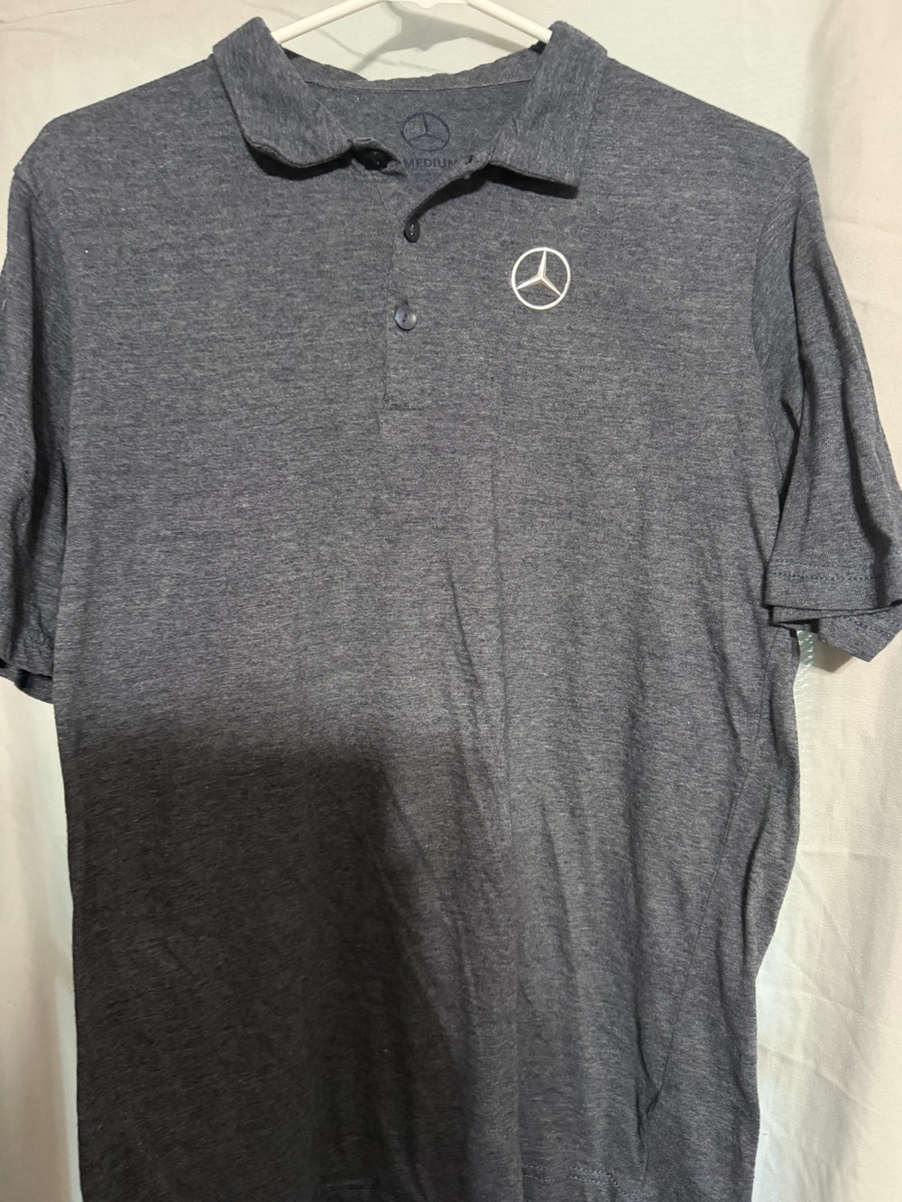 Men’s Navy Heather Polo Shirt